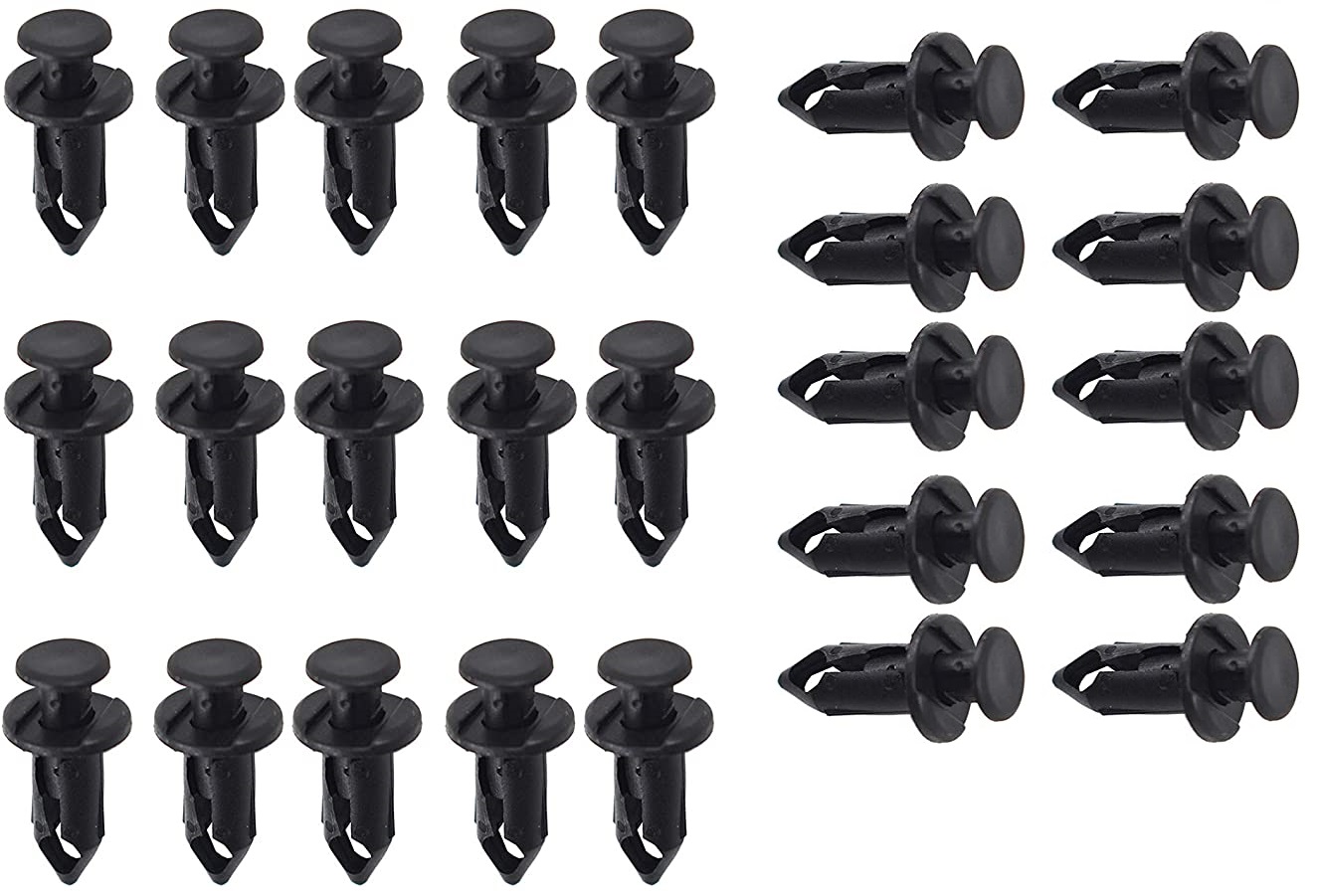 KRX & KRX4 Replacement Push Pins Body Clips, 10, 25, or 50